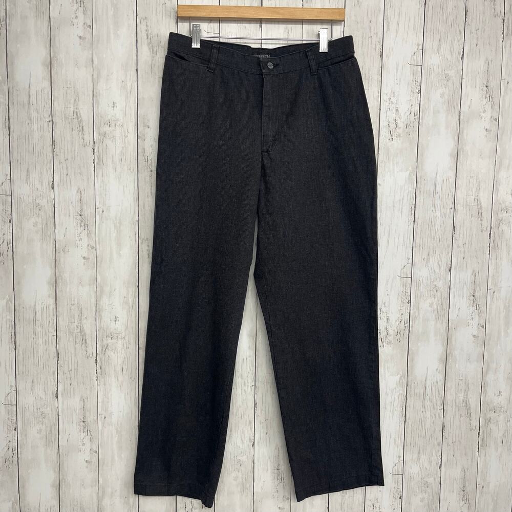 Vintage Riders by Lee Black Straight Leg Pants Womens 12M Stretch High Rise Y2K